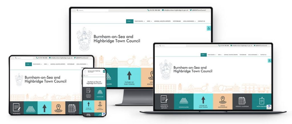 Burnham and Highbridge Town Council WordPress Website Design